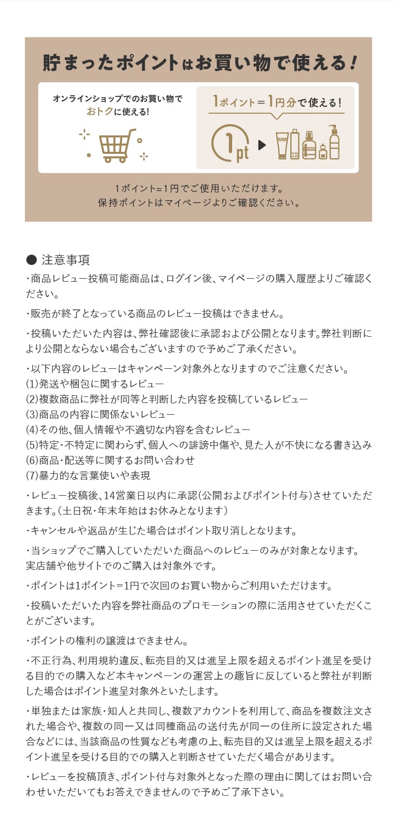 レビュー投稿で300ptプレゼント